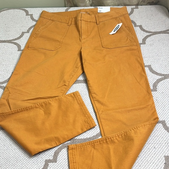 Old Navy Pixie Ankle Chino utility tobacco leaf pants - Picture 13 of 15